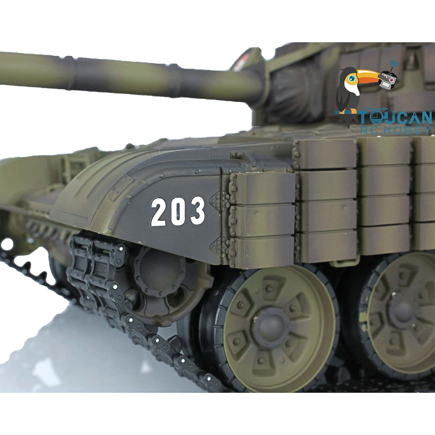 Heng Long 1/16 TK7.0 Plastic Soviet T72 RTR RC Tank 3939 with Steel Gearbox Armor 360 Degree Turret BB Infrared Combat Smoke