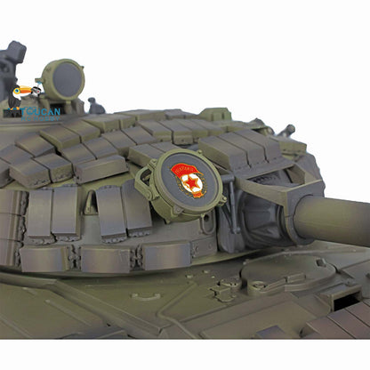 Heng Long 1/16 TK7.0 Plastic Soviet T72 RTR RC Tank 3939 with Steel Gearbox Armor 360 Degree Turret BB Infrared Combat Smoke