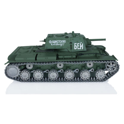 Heng Long TK7.0 1/16 T72 3939 Soviet Union KV-1 3878 RC Tank FPV 360 Degree Turret BB IR Metal Barrel Tracks Drive Idler Road Wheels