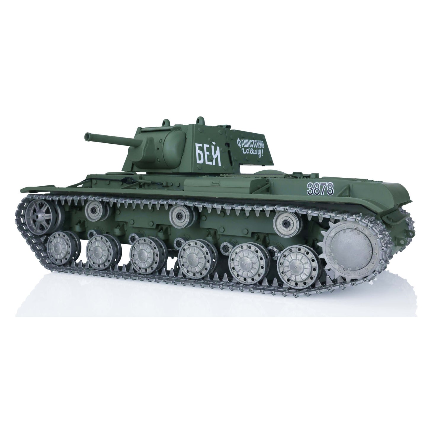 Heng Long TK7.0 1/16 T72 3939 Soviet Union KV-1 3878 RC Tank FPV 360 Degree Turret BB IR Metal Barrel Tracks Drive Idler Road Wheels
