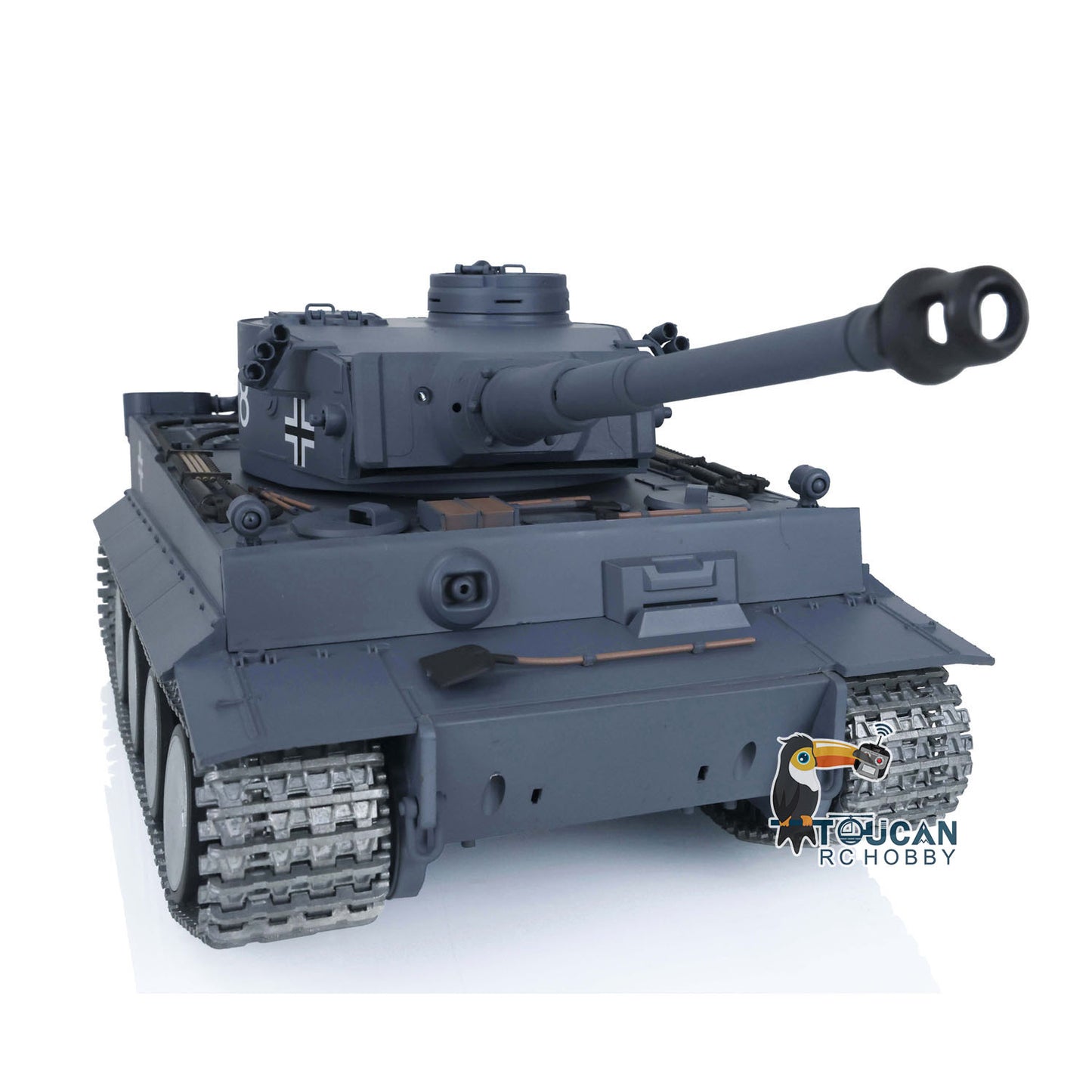 HengLong Factory 1/16 3818 Tiger 1 Radio Control Military Vehicle Full Metal Sprockets Idlers Chassis Plastic Hull RTR RC Tank Y