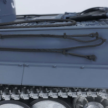 1/16 Henglong 7.0 3818 Tiger I RTR RC Tank FPV 360 Degree Turret Barrel Recoil Smoke Metal Tracks Road Drive Idler Wheels Hand Spray Painting Color