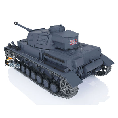 2.4G Henglong 1/16 Snow 7.0 Upgraded Panzer IV F2 RTR RC Tank 3859 Metal Tracks Sprocket Wheels Barrel Infrared Combating System
