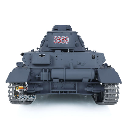 Henglong 1/16 TK7.0 Upgraded German Panzer IV F2 RTR RC Tank 3859 w/ Metal Tracks Idler Sprocket Wheels Smoking Gearbox Sound Effect