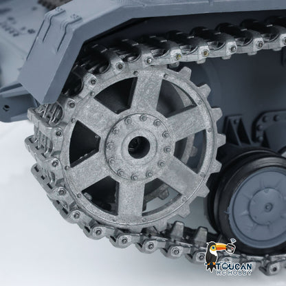 2.4G Henglong 1/16 Snow 7.0 Upgraded Panzer IV F2 RTR RC Tank 3859 Metal Tracks Sprocket Wheels Barrel Infrared Combating System