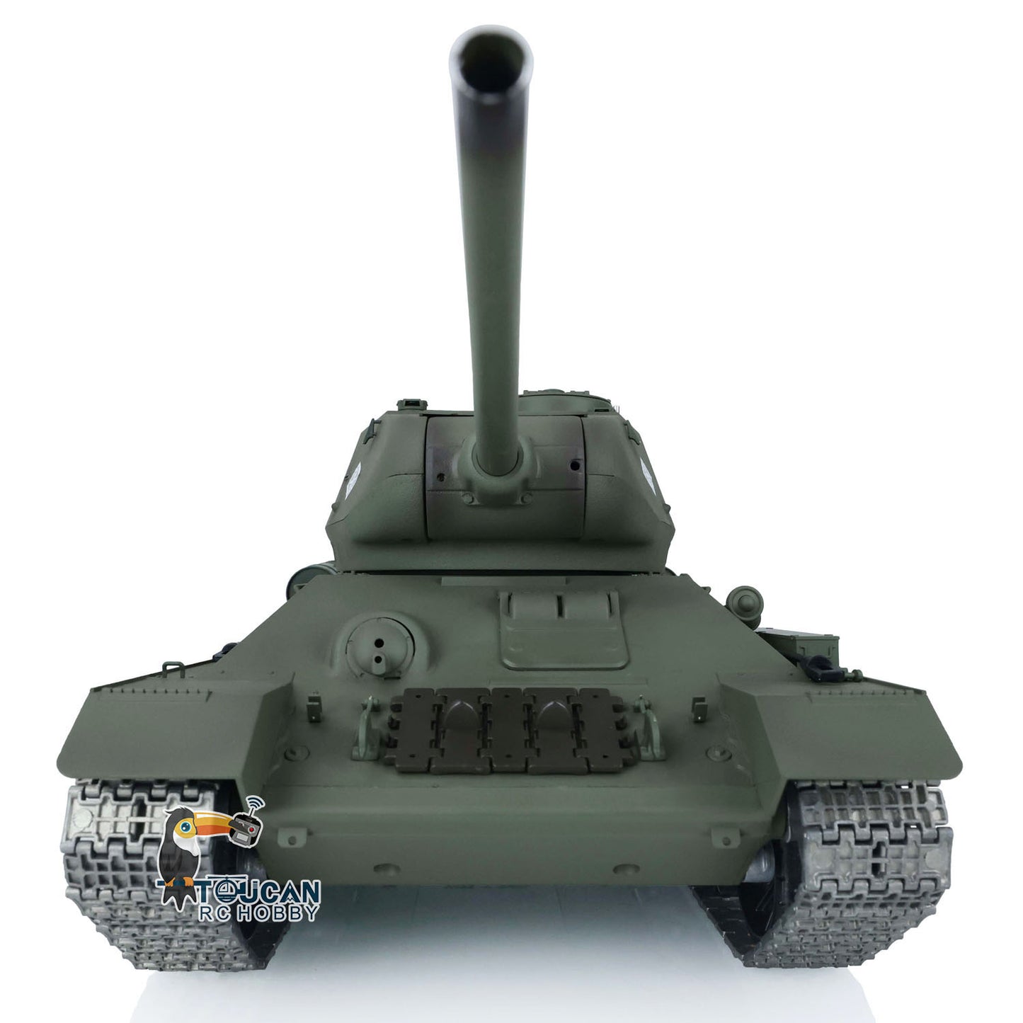 Henglong 1/16 Scale 7.0 Upgraded Soviet T34-85 3909 RTR RC Tank BB Infrared Combat Smoke Unit Metal Tracks Drive Idler Wheels