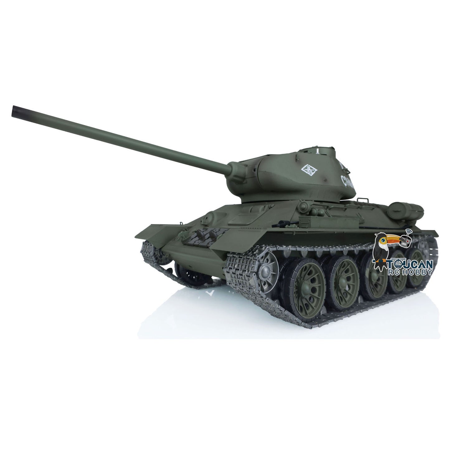 Henglong 1/16 7.0 Upgraded Soviet T34-85 I FPV RC Tank 3909 360?? Turret Radio Control Military Model BB Infrared Combating System Smoke