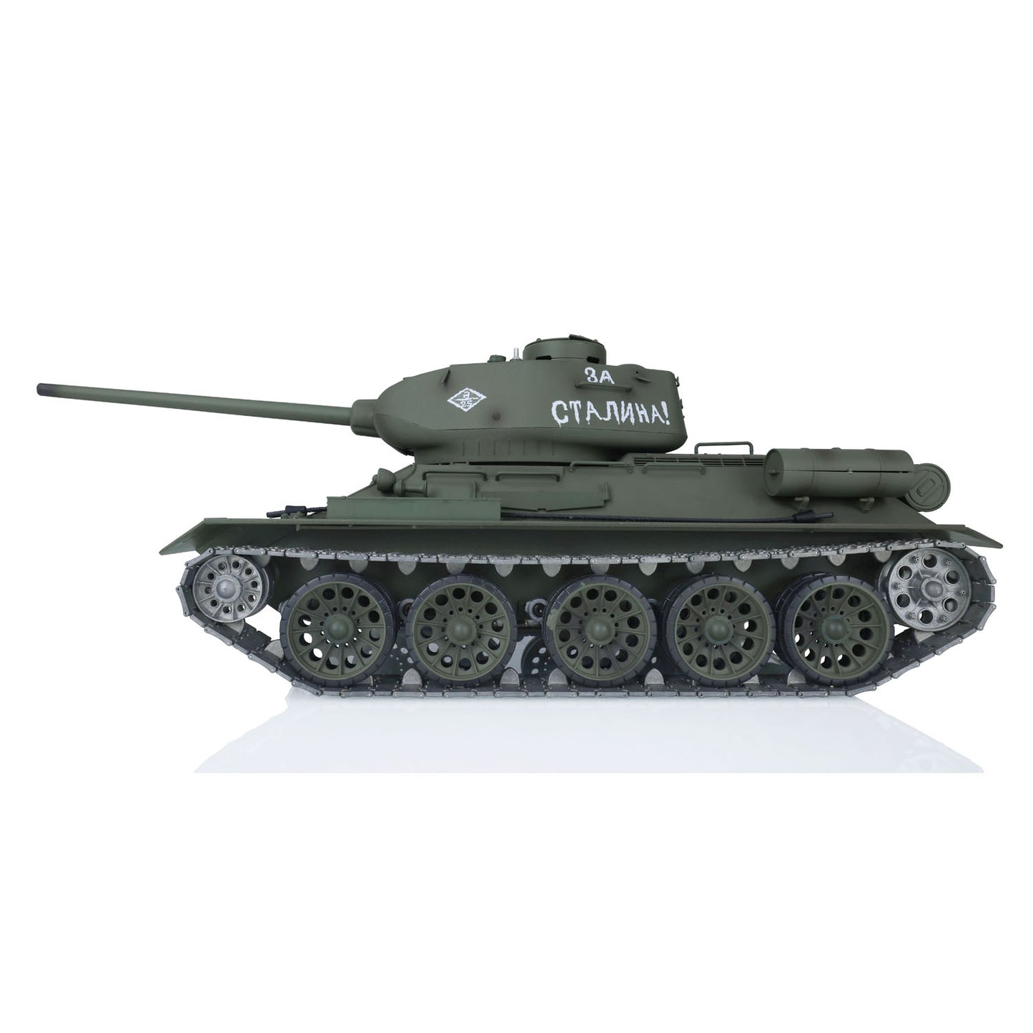 US Stock 2.4Ghz Henglong 1/16 Scale 7.0 Upgraded Soviet T34/85 3909 RTR RC Tank Model BB Infrared Metal Barrel Tracks Drive Idler Wheels