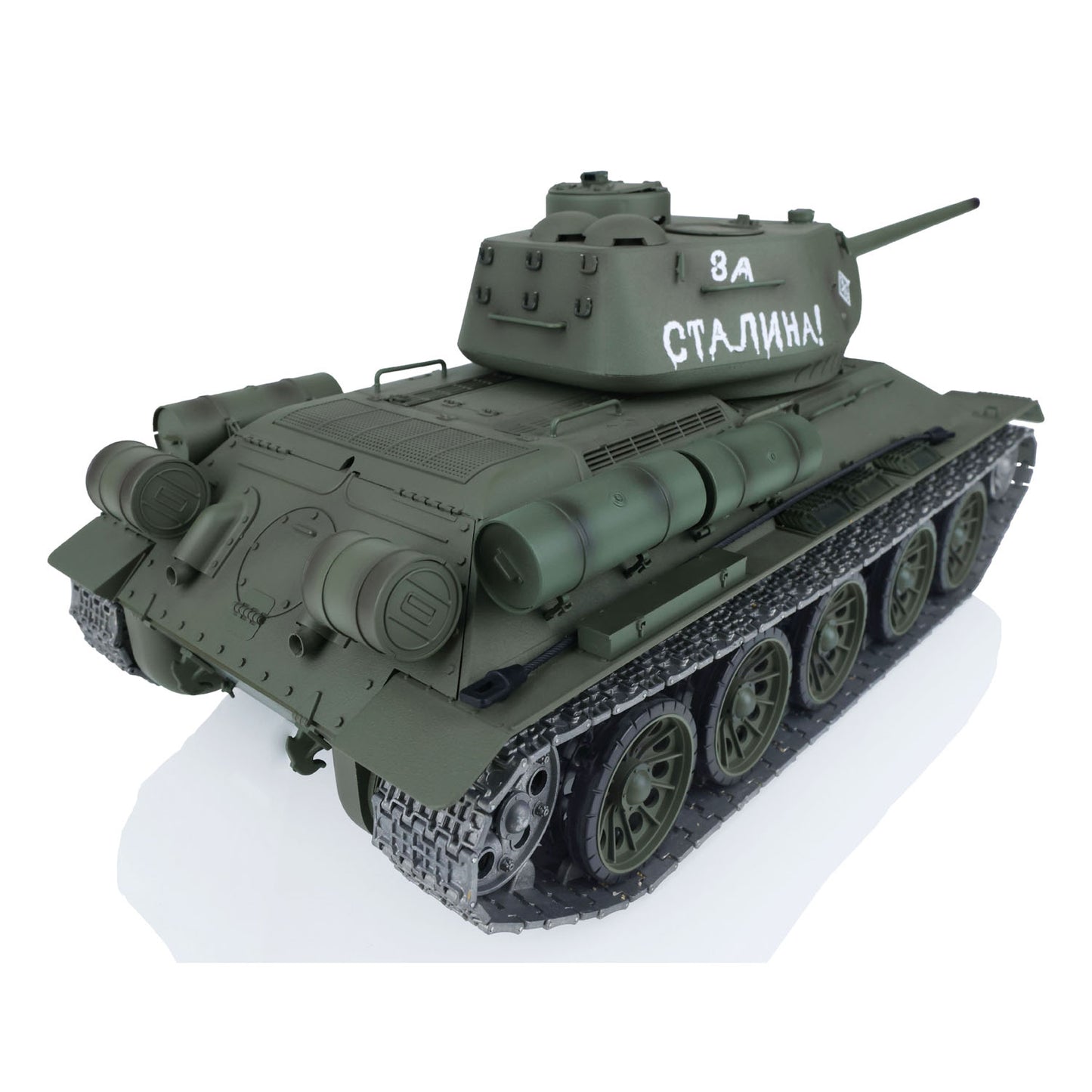 US Stock 2.4Ghz Henglong 1/16 Scale 7.0 Upgraded Soviet T34/85 3909 RTR RC Tank Model BB Infrared Metal Barrel Tracks Drive Idler Wheels