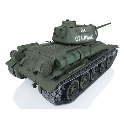 US Stock 2.4Ghz Henglong 1/16 Scale 7.0 Upgraded Soviet T34/85 3909 RTR RC Tank Model BB Infrared Metal Barrel Tracks Drive Idler Wheels