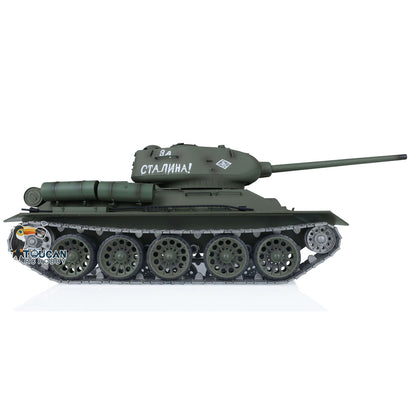 Henglong 1/16 7.0 Upgraded Soviet T34-85 I FPV RC Tank 3909 360?? Turret Radio Control Military Model BB Infrared Combating System Smoke