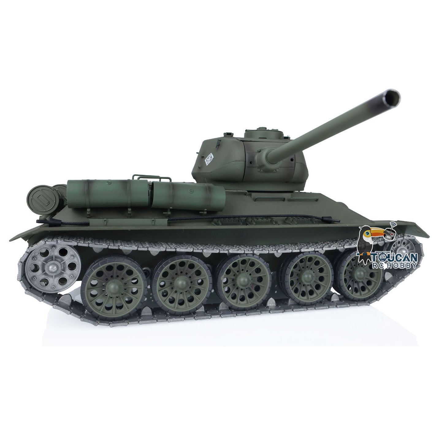 Henglong 1/16 7.0 Upgraded Soviet T34-85 I FPV RC Tank 3909 360?? Turret Radio Control Military Model BB Infrared Combating System Smoke