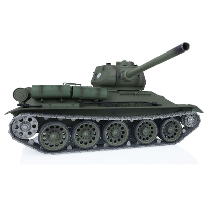 US Stock 2.4Ghz Henglong 1/16 Scale 7.0 Upgraded Soviet T34/85 3909 RTR RC Tank Model BB Infrared Metal Barrel Tracks Drive Idler Wheels