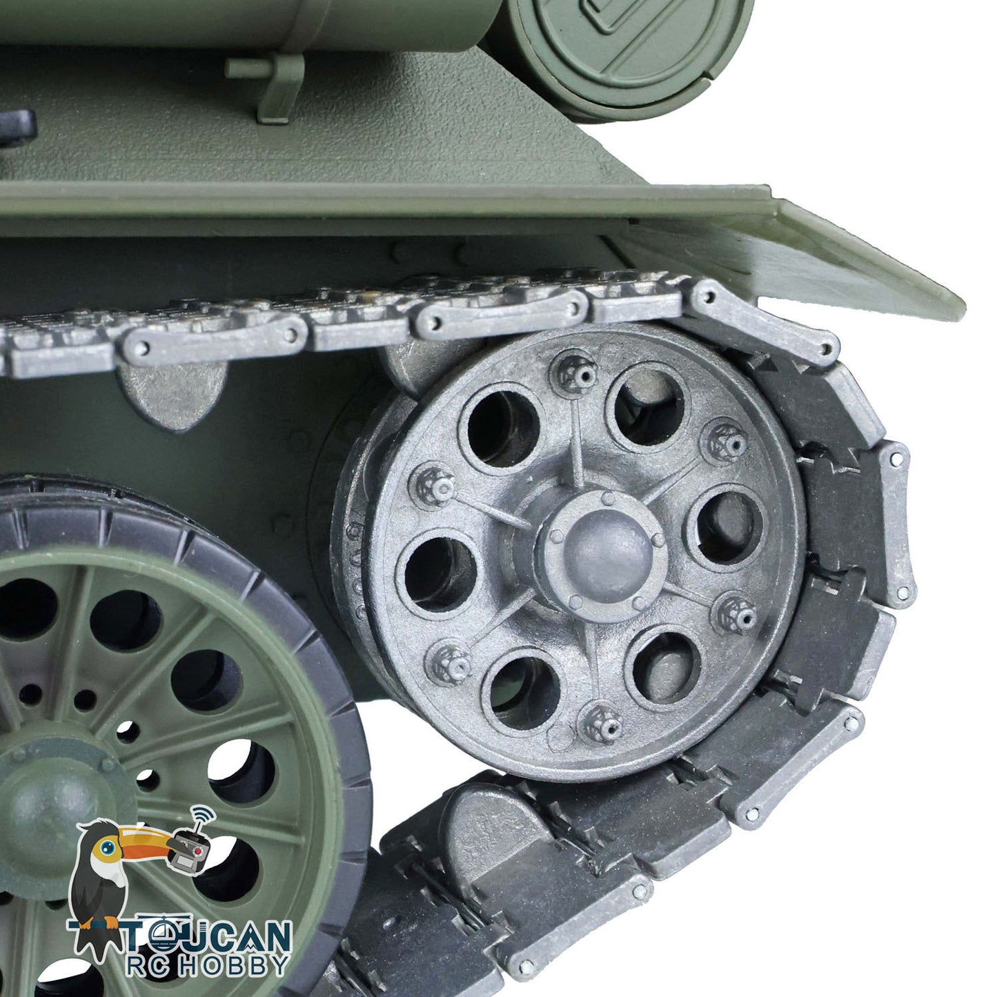 Henglong 1/16 Scale 7.0 Upgraded Soviet T34-85 3909 RTR RC Tank BB Infrared Combat Smoke Unit Metal Tracks Drive Idler Wheels
