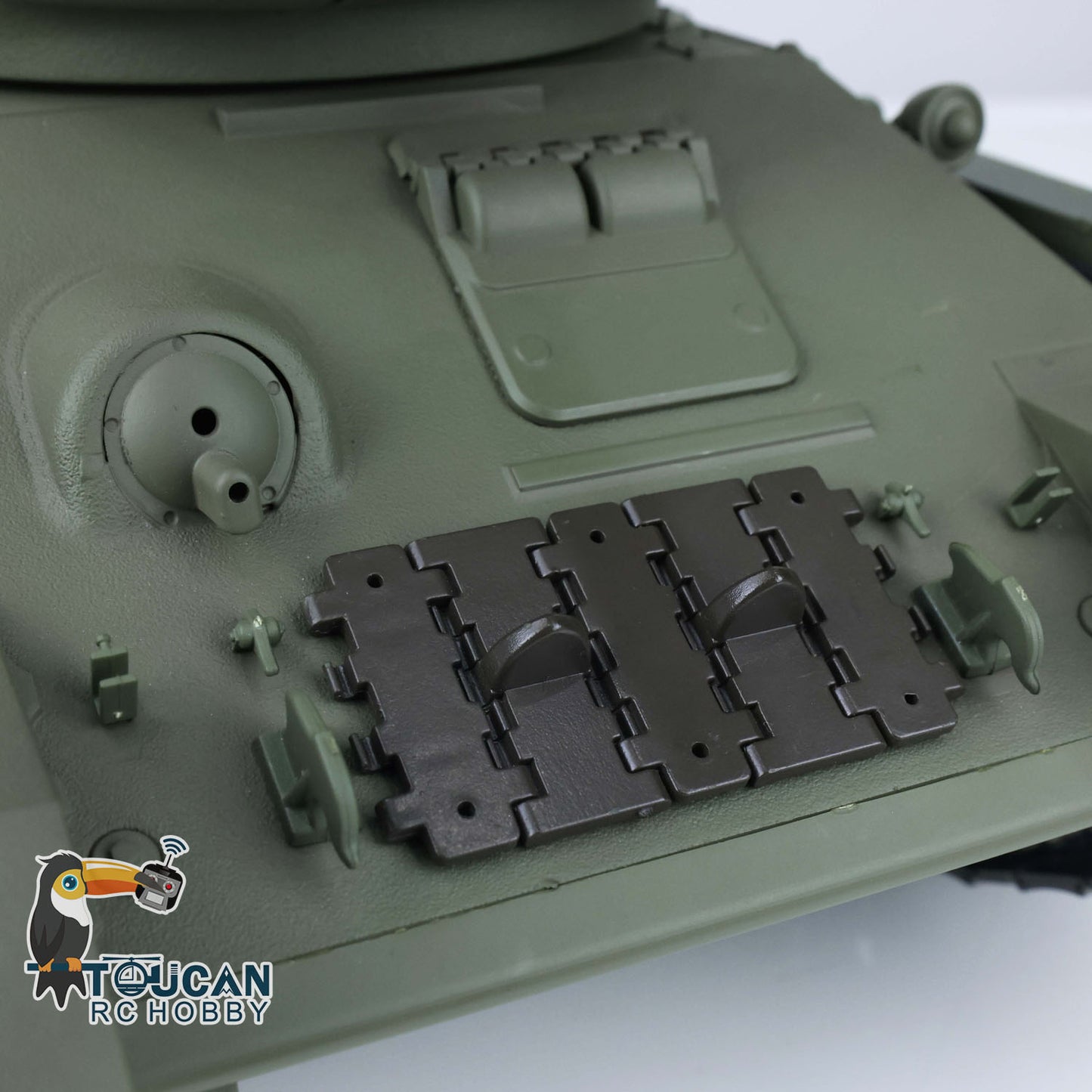 Henglong 1/16 Scale 7.0 Upgraded Soviet T34-85 3909 RTR RC Tank BB Infrared Combat Smoke Unit Metal Tracks Drive Idler Wheels