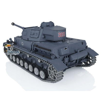 Henglong 1/16 7.0 FPV Customized Panzer IV F2/Panzer IV F RTR RC Tank 3859 Metal Track Driving Wheel 360 Degree Turret Rotation Infrared Combating System