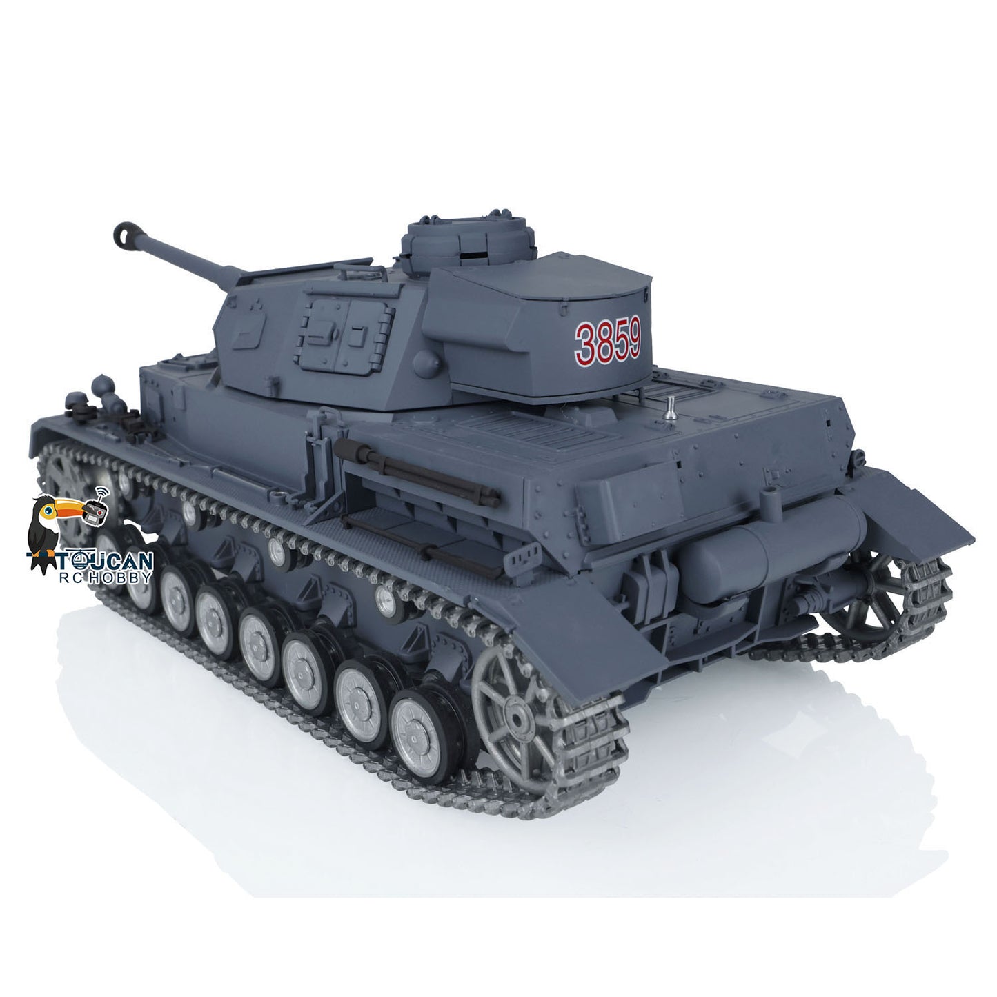 Henglong 1/16 Snow 7.0 Customized Panzer IV F2 RTR RC Tank 3859 Metal Driving Idler Wheels 360 Degree Turret Rotation Infrared Combating