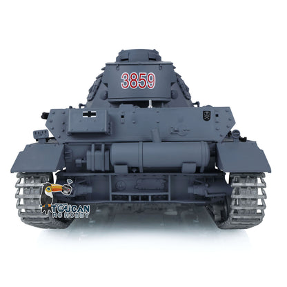 Henglong 1/16 7.0 FPV Customized Panzer IV F2/Panzer IV F RTR RC Tank 3859 Metal Track Driving Wheel 360 Degree Turret Rotation Infrared Combating System