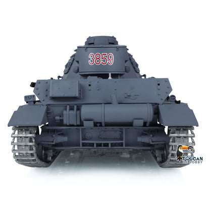 Henglong 1/16 Snow 7.0 Customized Panzer IV F2 RTR RC Tank 3859 Metal Driving Idler Wheels 360 Degree Turret Rotation Infrared Combating