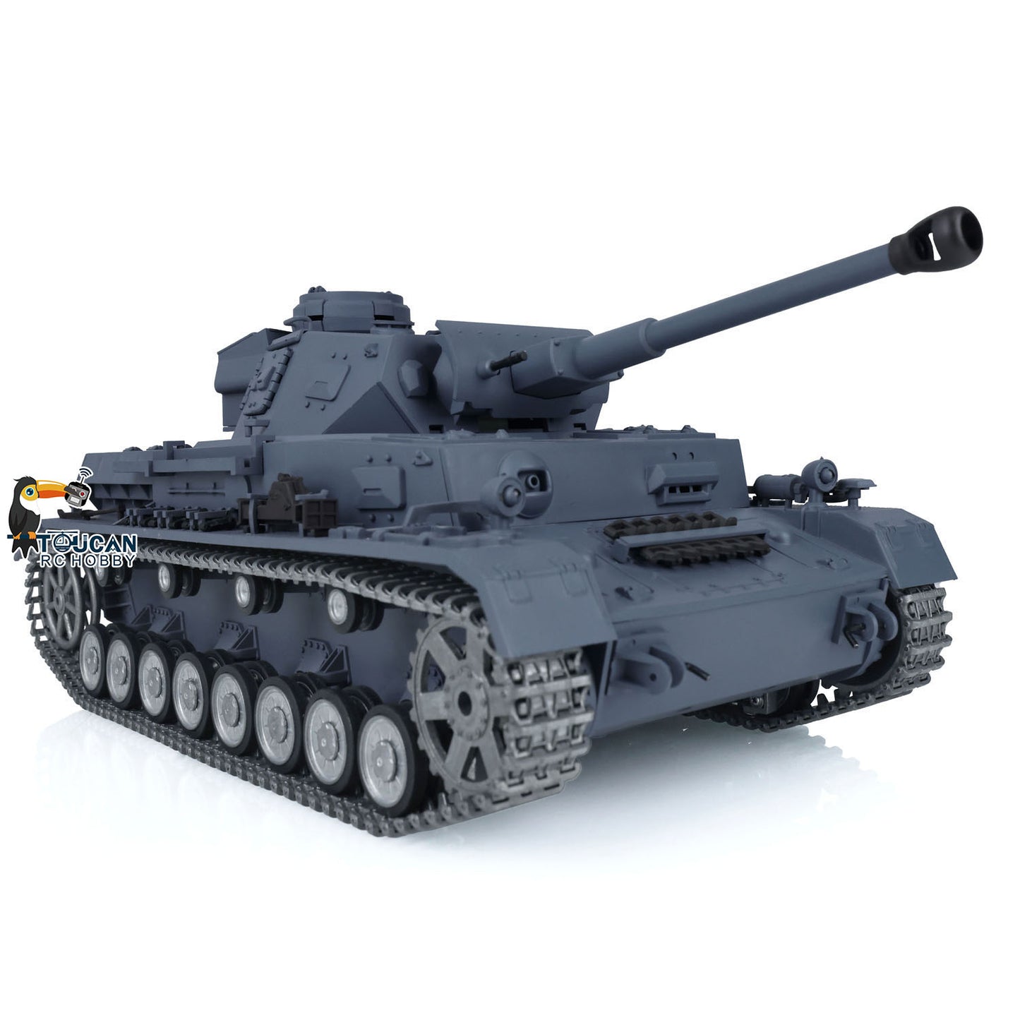 Henglong 1/16 7.0 FPV Customized Panzer IV F2/Panzer IV F RTR RC Tank 3859 Metal Track Driving Wheel 360 Degree Turret Rotation Infrared Combating System