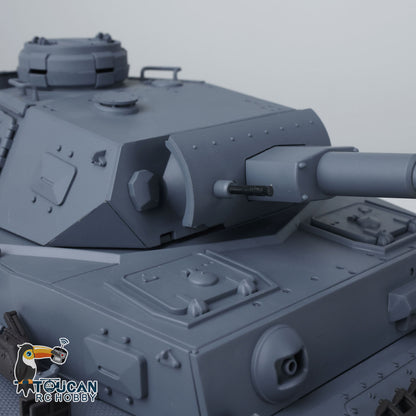 Henglong 1/16 7.0 FPV Customized Panzer IV F2/Panzer IV F RTR RC Tank 3859 Metal Track Driving Wheel 360 Degree Turret Rotation Infrared Combating System