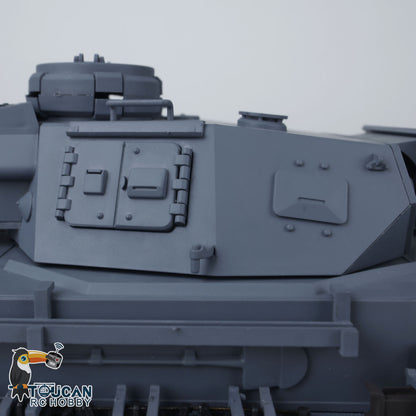 Henglong 1/16 7.0 FPV Customized Panzer IV F2/Panzer IV F RTR RC Tank 3859 Metal Track Driving Wheel 360 Degree Turret Rotation Infrared Combating System