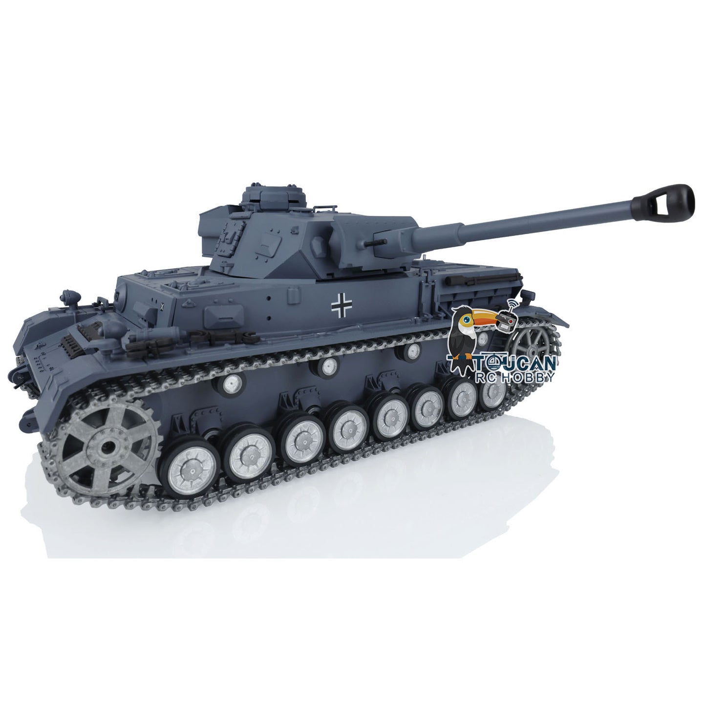 Henglong 1/16 7.0 FPV Customized Panzer IV F2/Panzer IV F RTR RC Tank 3859 Metal Track Driving Wheel 360 Degree Turret Rotation Infrared Combating System