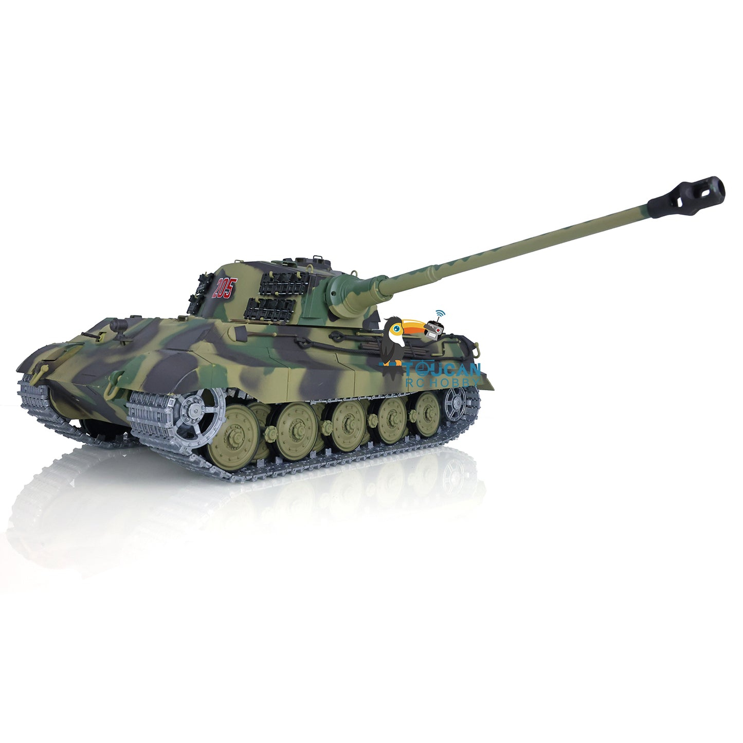 Henglong 1/16 TK7.0 Promotion German King Tiger Henschel RTR RC Tank 3888A 360 Degrees Turret Smoke BB IR Metal Barrel Tracks Sprockets Idlers Wheels Gearbox