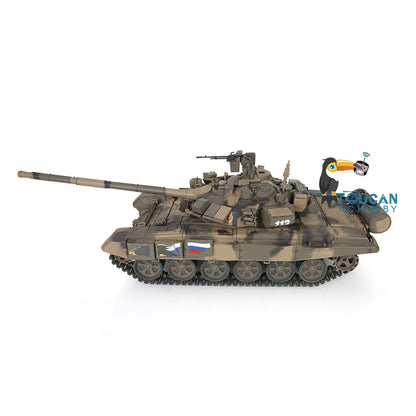 Henglong TK7.0 1/16 Plastic Russion T90 RTR RC Tank 3938 FPV 360 Degrees Turret BB IR Smoke Sounds Lights Metal Steel Driving Gearbox