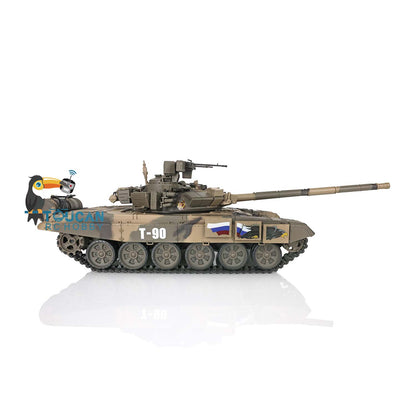 Henglong TK7.0 1/16 Plastic Russion T90 RTR RC Tank 3938 FPV 360 Degrees Turret BB IR Smoke Sounds Lights Metal Steel Driving Gearbox
