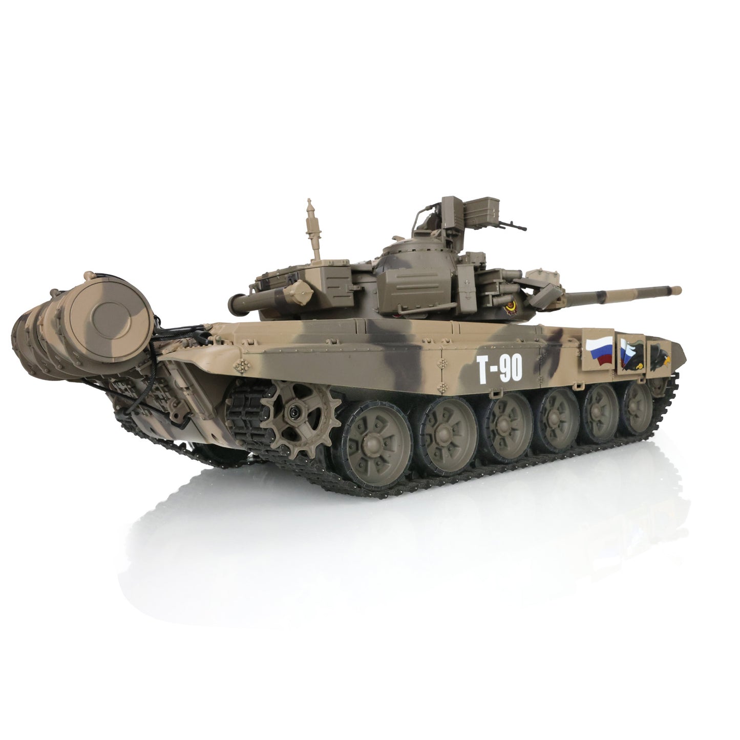 US Stock Henglong 2.4Ghz 1/16 Scale 7.0 Plastic 3938 Russian T90 RTR RC Tank Model IR BB Sounds Lights Smoke