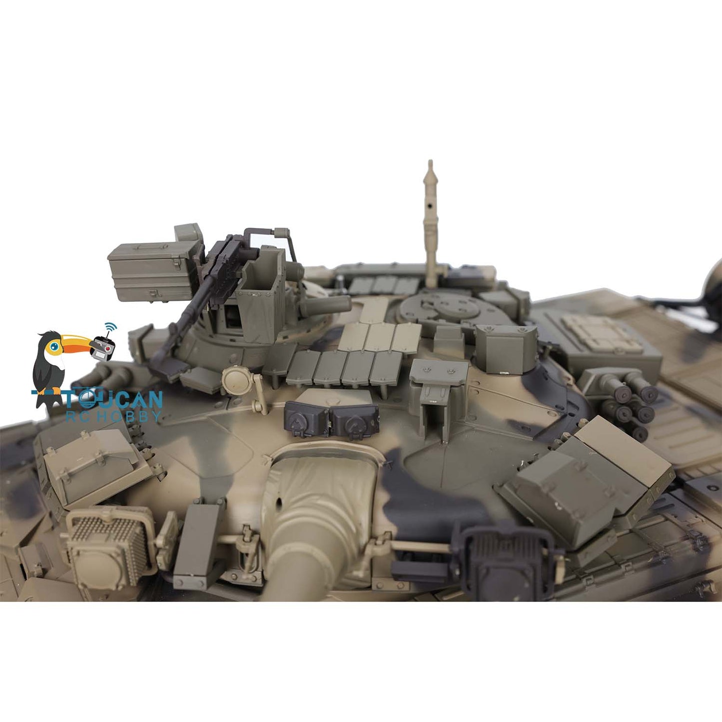 IN Stock 2.4Ghz Henglong 1/16 7.0 Plastic Ver Russia T90 3938 RTR RC Tank Remote Control Military Model BB IR 340 Degree Turret Sound Light