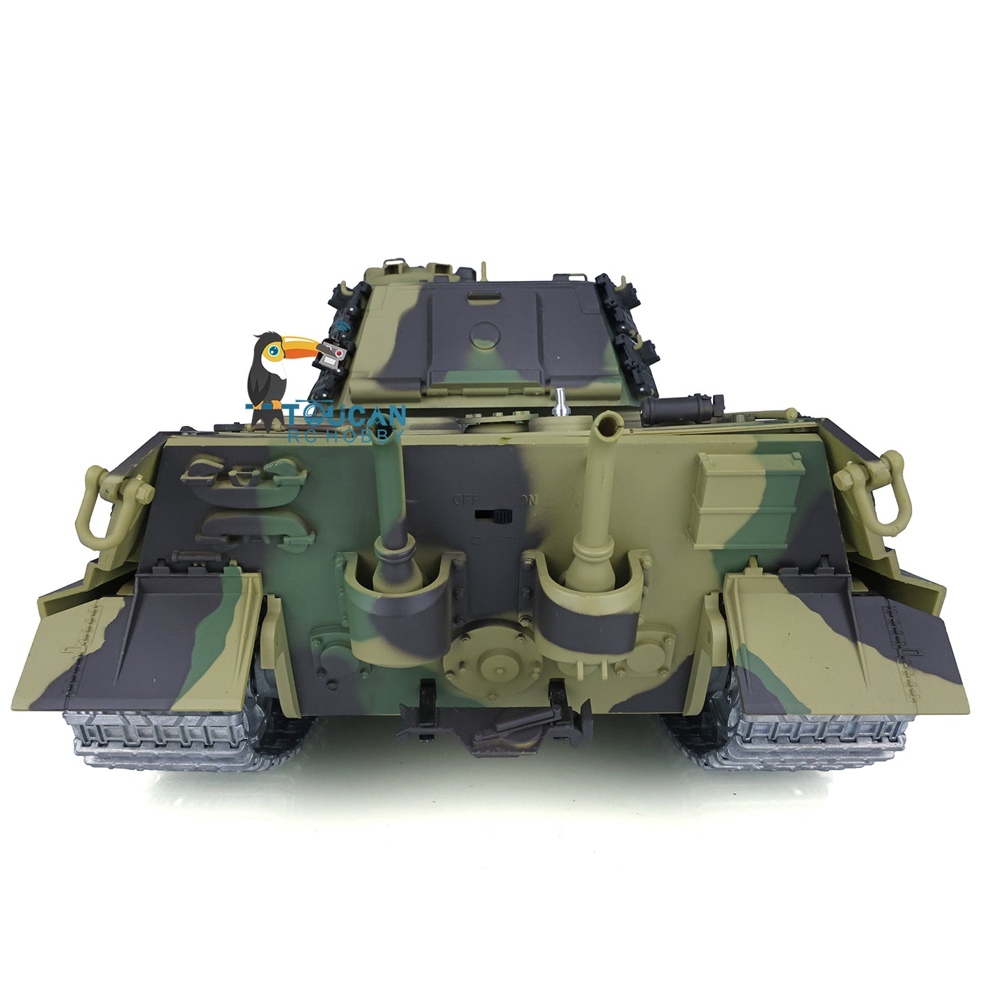 Fast Free Shipping for EU Henglong 1/16 7.0 Customized King Tiger Remote Control Tank 3888A Metal Wheels Barrel Recoil