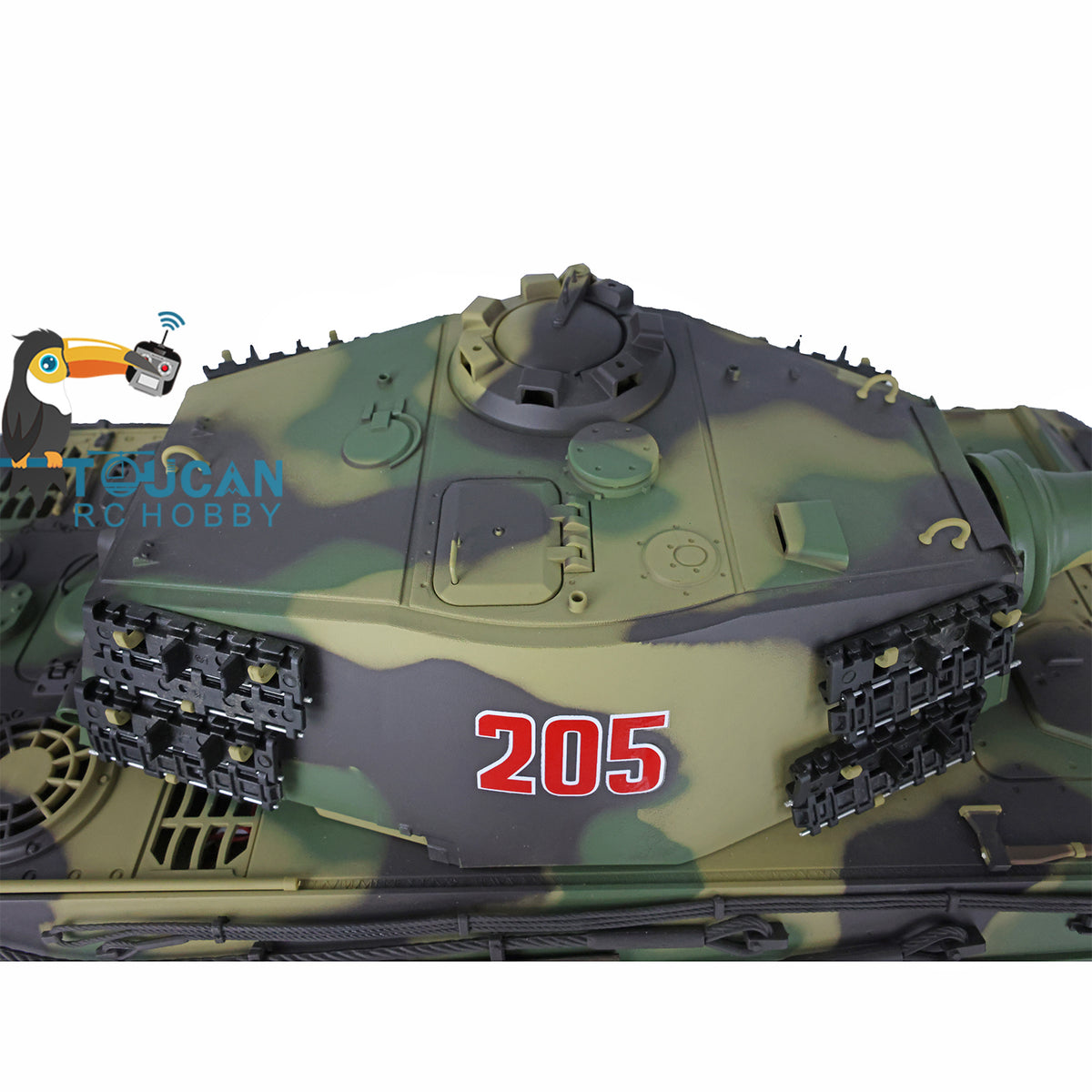 Henglong 1/16 7.0 Customized 3888A King Tiger RTR RC Tank Infrared Combat Barrel Recoil