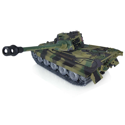 US Stock Henglong 1/16 7.0 King Tiger 3888A RTR RC Tank 360 Degree Turret Barrel Recoil IR BB Smoke Metal Drive Idler Road Wheels Tracks Gearbox