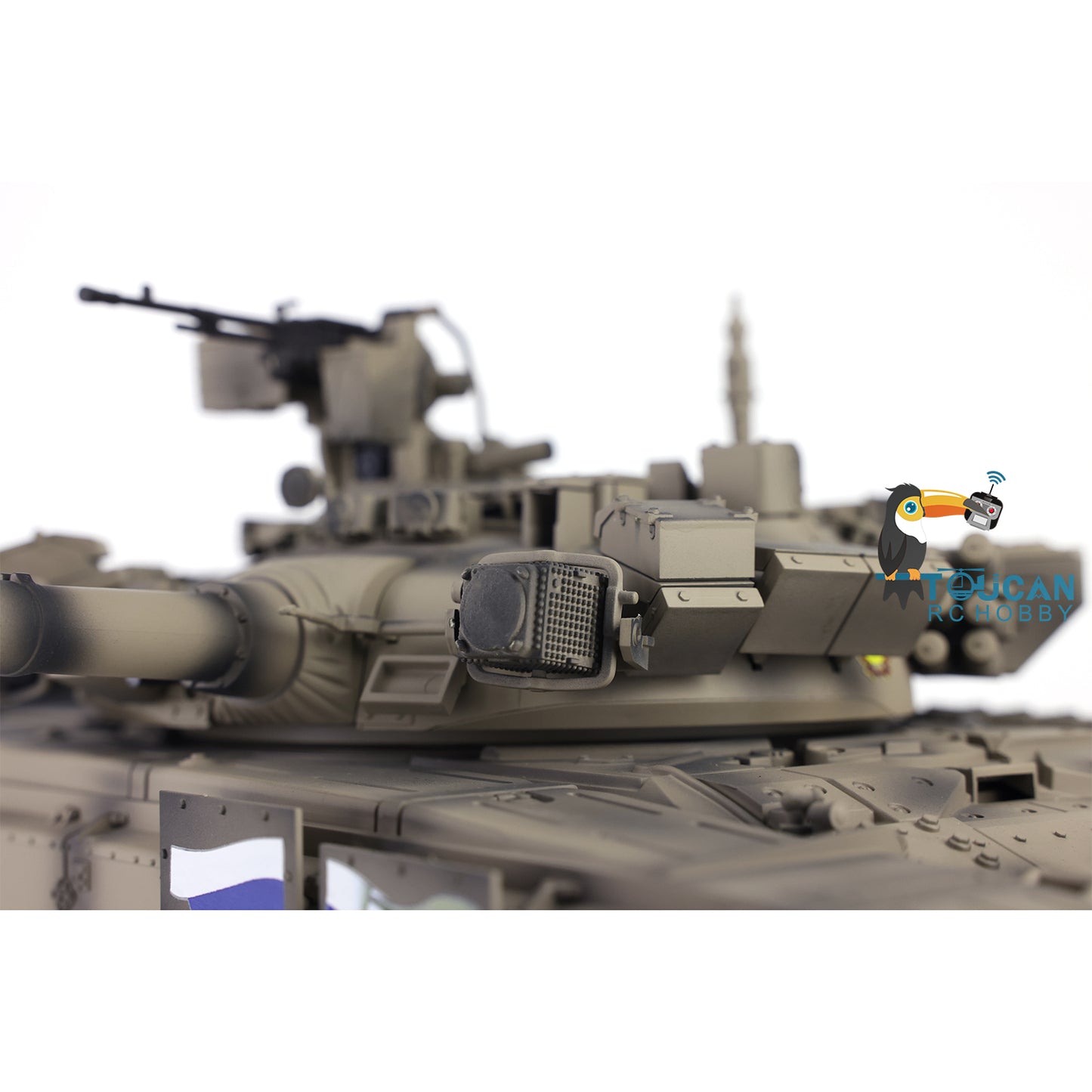2.4G Henglong 1/16 7.0 Upgraded Metal Ver Russia T90 3938 RTR RC Tank Model BB IR 340 Degree Turret Smoke Metal Drive Idler Wheels