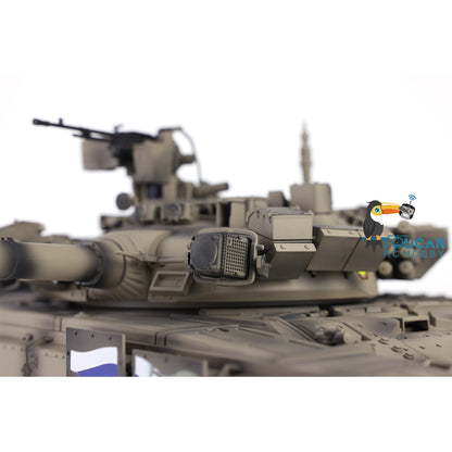 2.4G Henglong 1/16 7.0 Upgraded Metal Ver Russia T90 3938 RTR RC Tank Model BB IR 340 Degree Turret Smoke Metal Drive Idler Wheels