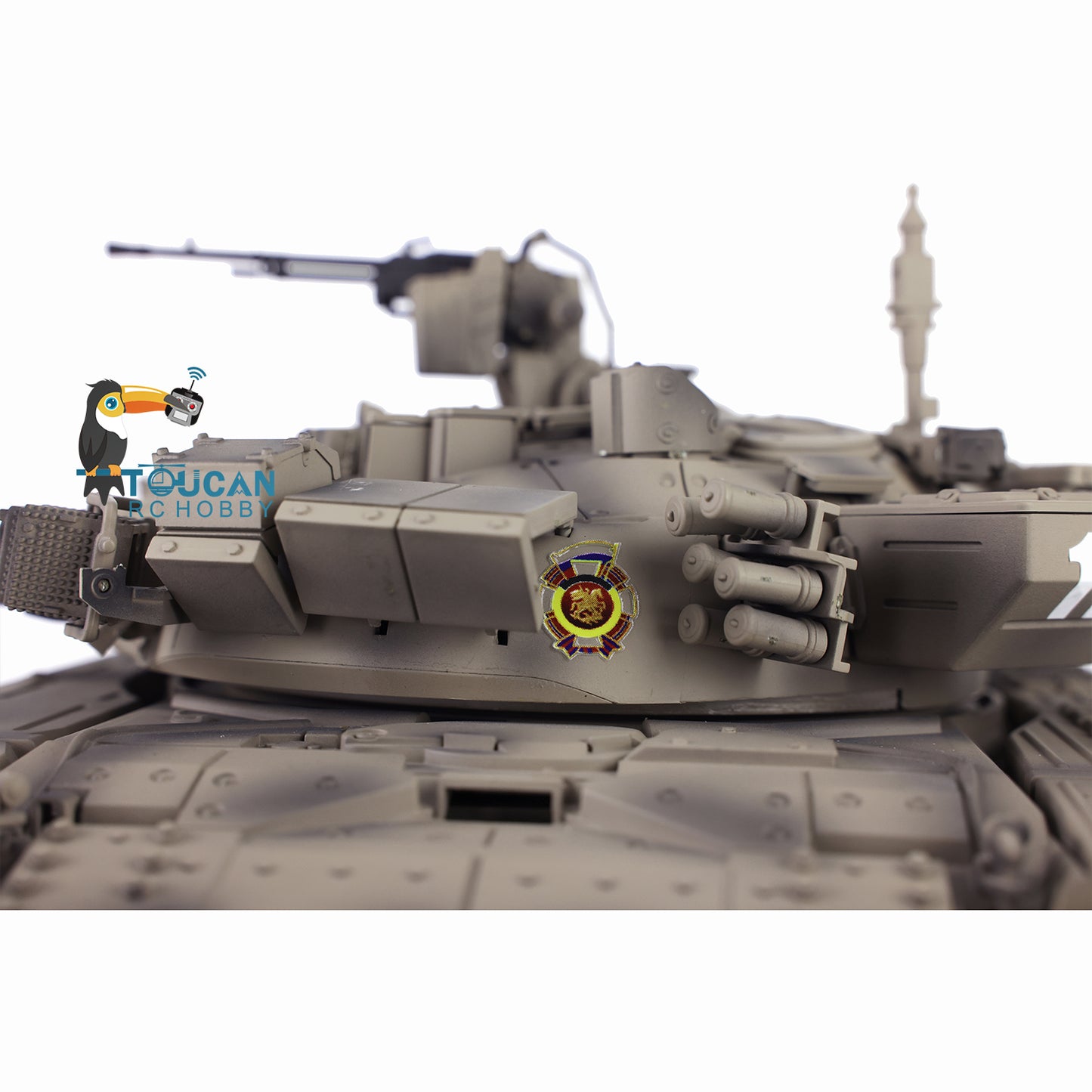 2.4G Henglong 1/16 7.0 Upgraded Metal Ver Russia T90 3938 RTR RC Tank Model BB IR 340 Degree Turret Smoke Metal Drive Idler Wheels