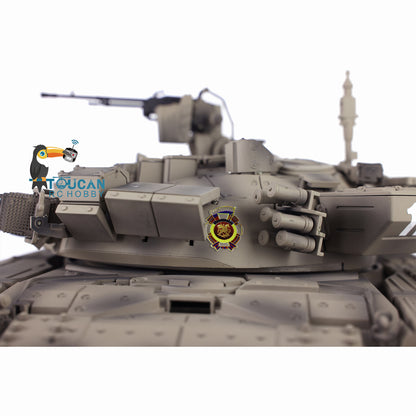 2.4G Henglong 1/16 7.0 Upgraded Metal Ver Russia T90 3938 RTR RC Tank Model BB IR 340 Degree Turret Smoke Metal Drive Idler Wheels