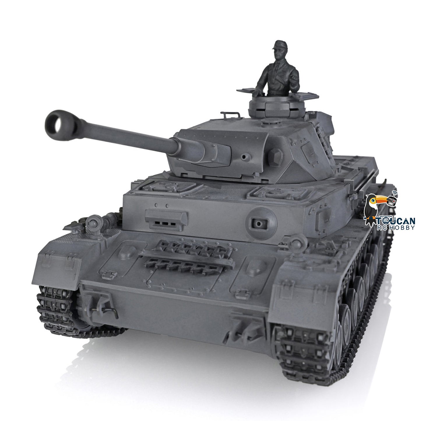 2.4G Henglong 1/16 Snow 7.0 Upgraded Panzer IV F2 RTR RC Tank 3859 Metal Tracks Sprocket Wheels Barrel Infrared Combating System