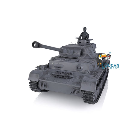 2.4G Henglong 1/16 7.0 Plastic German Panzer IV F2 RTR RC Tank Radio Control Model 3859 Infrared Combating System Metal Barrel