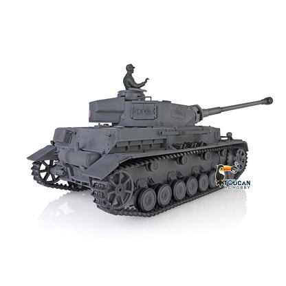 2.4G Henglong 1/16 Snow 7.0 Upgraded Panzer IV F2 RTR RC Tank 3859 Metal Tracks Sprocket Wheels Barrel Infrared Combating System