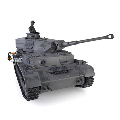 2.4G Henglong 1/16 7.0 Plastic German Panzer IV F2 RTR RC Tank Radio Control Model 3859 Infrared Combating System Metal Barrel