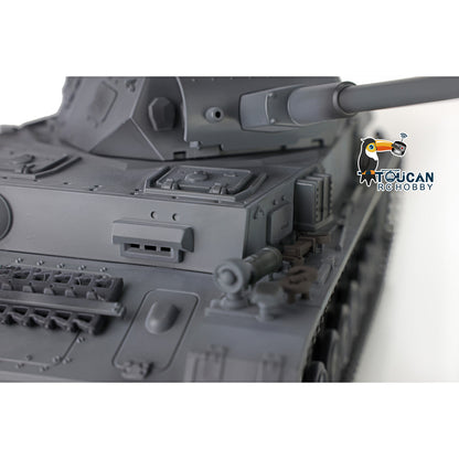2.4G Henglong 1/16 7.0 Plastic German Panzer IV F2 RTR RC Tank Radio Control Model 3859 Infrared Combating System Metal Barrel