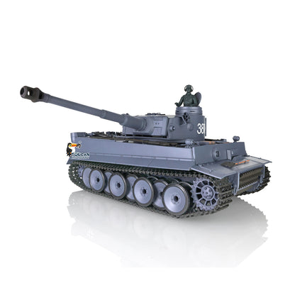 Henglong 1/16 7.0 Plastic Tiger I RC Tank 3818 W/ Metal Steel Gearbox Barrel Recoil 360 Degree Turret Rotation Infrared Combating System