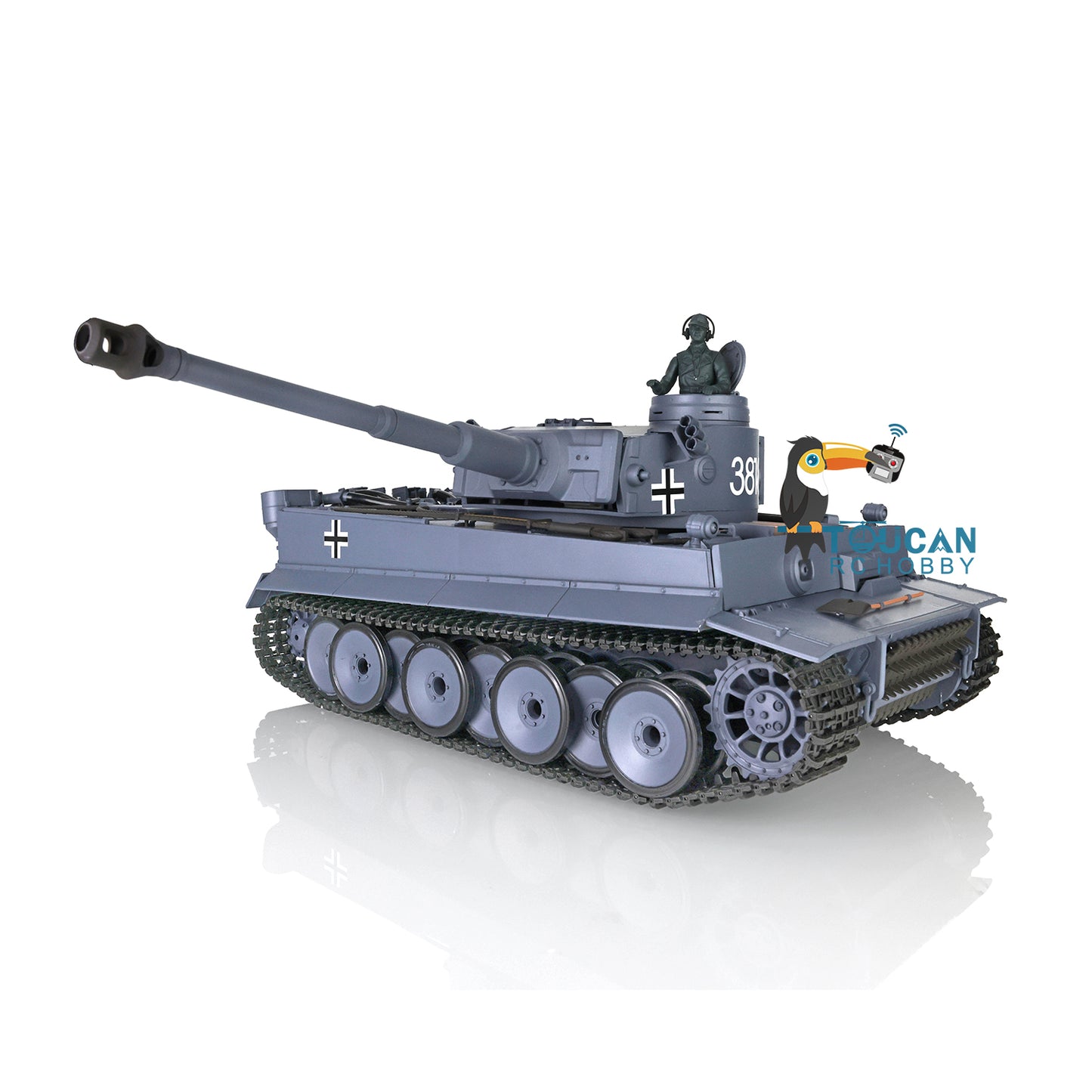 Henglong 1/16 7.0 Plastic Tiger I RTR RC Tank Radio Control Military Vehicle 3818 W Infrared Combating System