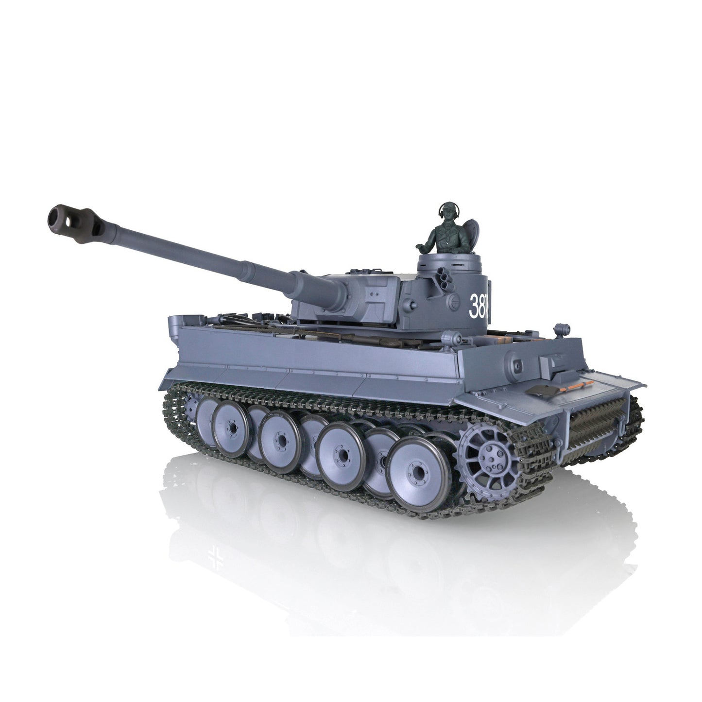 Henglong 1/16 7.0 Plastic Tiger I RTR RC Tank Radio Control Military Vehicle 3818 W Infrared Combating System