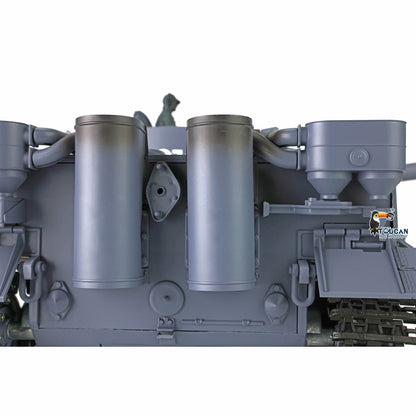 Henglong 1/16 7.0 Plastic Tiger I RC Tank 3818 W/ Metal Steel Gearbox Barrel Recoil 360 Degree Turret Rotation Infrared Combating System