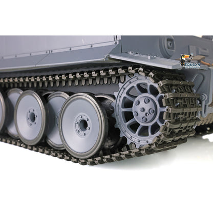 Henglong 1/16 7.0 Plastic Tiger I RC Tank 3818 W/ Metal Steel Gearbox Barrel Recoil 360 Degree Turret Rotation Infrared Combating System