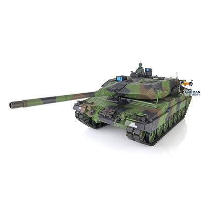 Henglong 1/16 7.0 Plastic Leopard2A6 RC Tank 3889 W/Soviet Union KV-2 3849 360 Degree Turret Rotation Barrel Recoil Infrared Combating System
